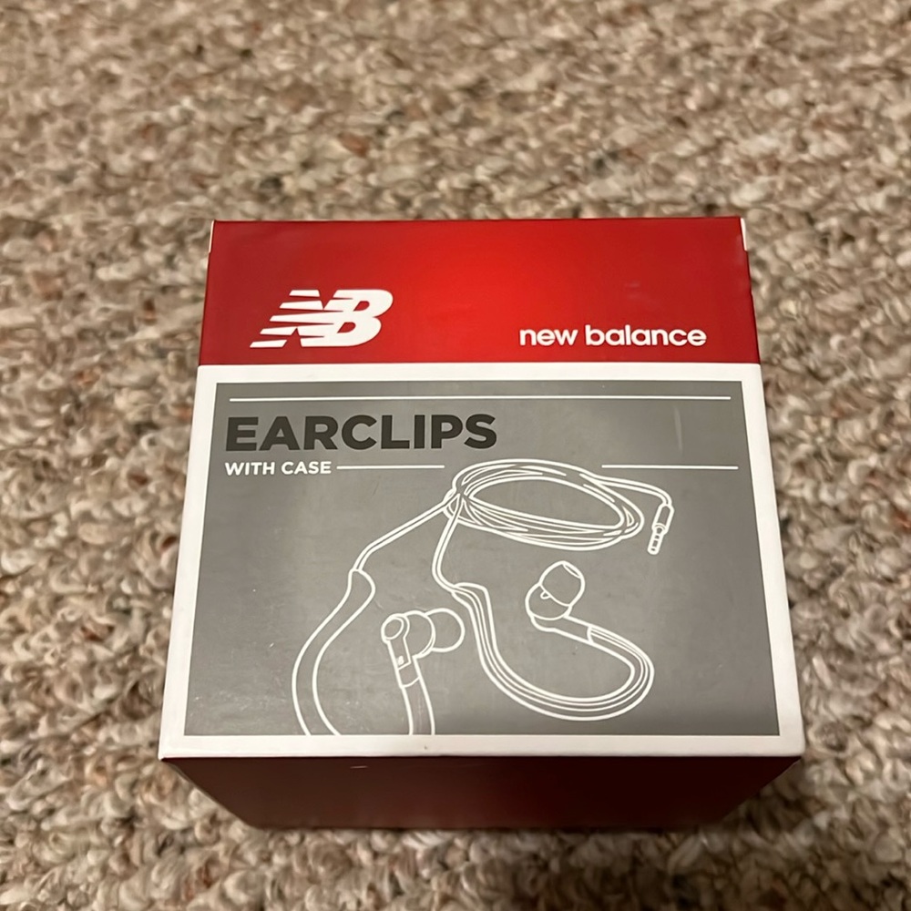 New Balance Ear Clips with Case NIB